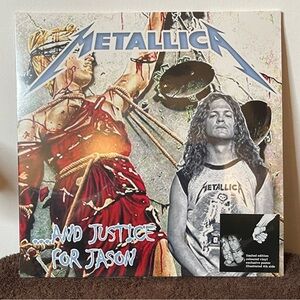 METALLICA And Justice For JASON 2 LP Colored Vinyl NEW + POSTER Check Pics!